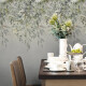 Wandtegels 60x120 cm, grijs met bloemmotieven, mat, A4H918 Flower #2