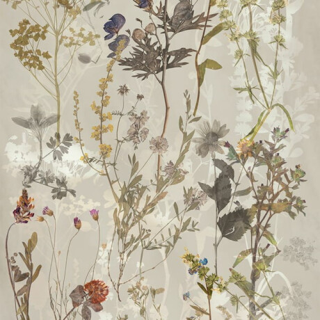 Wandtegels 60x120 cm, grijs met bloemmotieven, mat, A4H919 Glame #1
