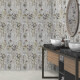 Wandtegels 60x120 cm, grijs met bloemmotieven, mat, A4H919 Glame #2