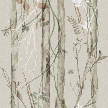 Wandtegels 60x120 cm, grijs met botanische motieven, mat, A4H920 Erbario #3