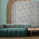 Wandtegels 60x120 cm, grijs met bloemmotieven, mat, A4H923 Lirio #3