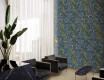 Wandtegels 60x120 cm, blauw met botanische motieven, mat, A4H924 Majorele