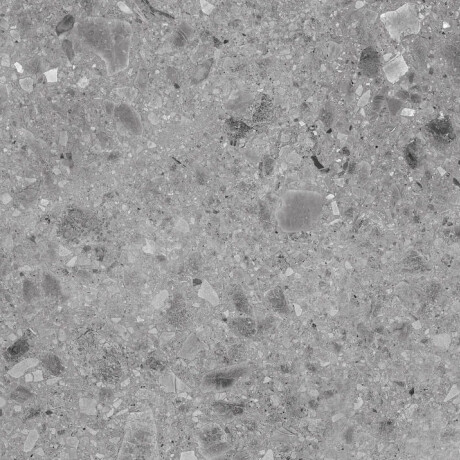 Geglazuurd porselein voor de vloer 60x120 Grey, matgrijs, gerectificeerd A4H97 Terrazzo #6