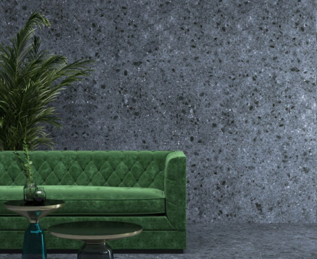 Geglazuurd porselein voor de vloer 60x120 antraciet mat, gerectificeerd A4H98 terrazzo