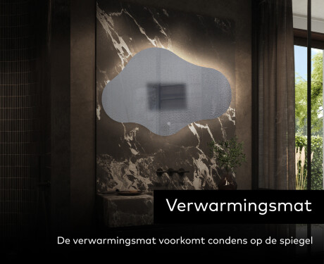 LED Badkamerspiegel in Onregelmatige Vorm C221 #9