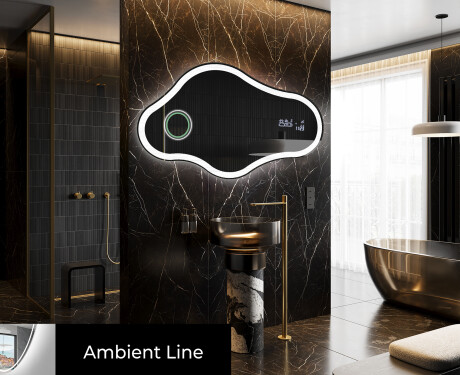 LED Badkamerspiegel in Onregelmatige Vorm C222