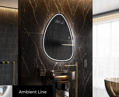 LED Badkamerspiegel in Onregelmatige Vorm B223