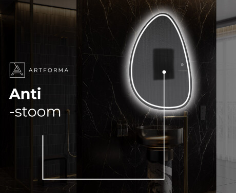 LED Badkamerspiegel in Onregelmatige Vorm B223 #8