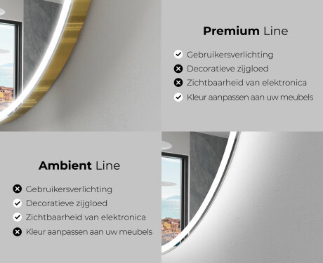 LED Badkamerspiegel in Onregelmatige Vorm EG222 #2