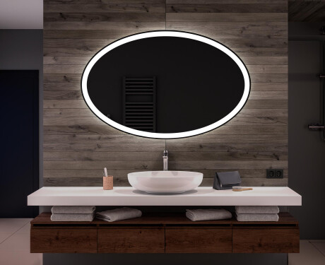 Moderne badkamer spiegel met led-verlichting L74 #1
