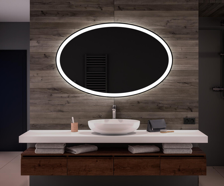 Kritiek pijn doen sokken Artforma - Moderne badkamer spiegel met led-verlichting L74