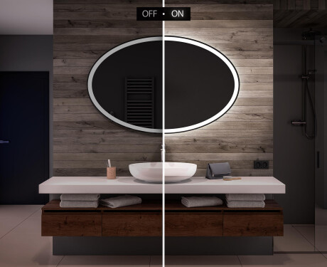 Moderne badkamer spiegel met led-verlichting L74 #5