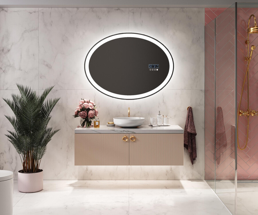 Kritiek pijn doen sokken Artforma - Moderne badkamer spiegel met led-verlichting L74