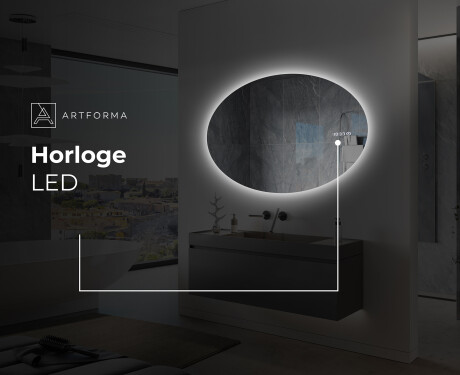 Moderne badkamer spiegel met LED-verlichting L226 #8