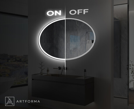 Moderne badkamer spiegel met LED-verlichting L227 #3