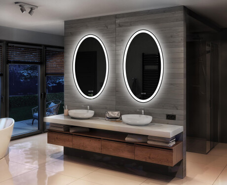 Moderne badkamer spiegel met led-verlichting L74 #2