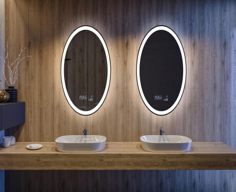 Moderne badkamer spiegel met led-verlichting L74 #3