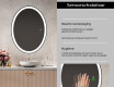 Moderne badkamer spiegel met led-verlichting L74 #4