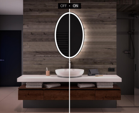 Moderne badkamer spiegel met led-verlichting L74 #5