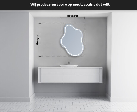 LED Badkamerspiegel in Onregelmatige Vorm EM223 #5