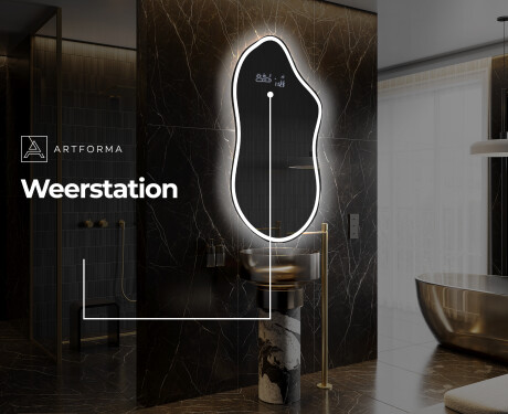 LED Badkamerspiegel in Onregelmatige Vorm F222 #6