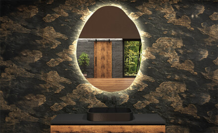 LED Badkamerspiegel in Onregelmatige Vorm U221