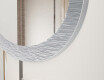 Asymmetrische badkamerspiegel met metalen frame L292 #3