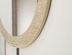 Ronde spiegel met decoratieve metalen afwerking L288 #3