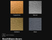 Badkamerspiegel met elegant metalen decor L289 #2