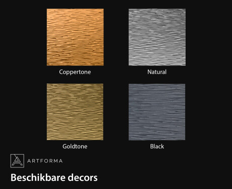 Badkamerspiegel met elegant metalen decor L289 #2