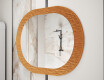 Badkamerspiegel met elegant metalen decor L289 #4