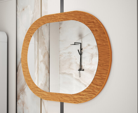 Badkamerspiegel met elegant metalen decor L289 #4