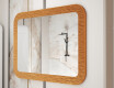 Afgeronde spiegel in een metalen frame L287 #4
