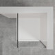 Inloopkast transparant glas zwart profiel #4
