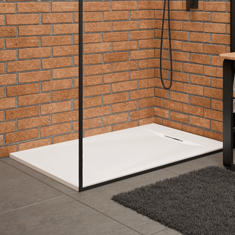 Rechthoekige douchebak Avero 90x110 cm wit #2