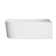 Vrijstaand bad Astri voor tegen de muur, 150 cm, rechtsgeplaatst,  inclusief sifon, afsluitdop en fraaie overloop #4