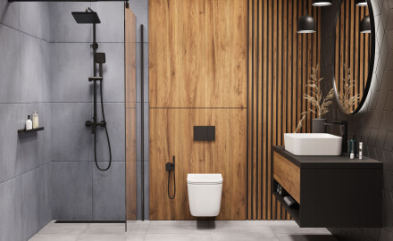 WC zonder flens PAROS wit met spoelbekleding