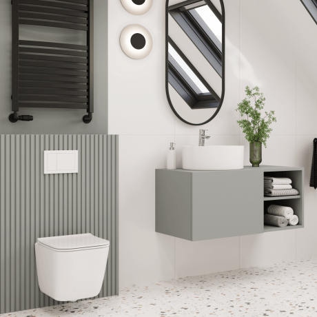 WC zonder flens PAROS wit met spoelbekleding #2