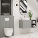 WC zonder flens PAROS wit met spoelbekleding #2