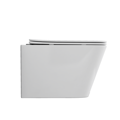 WC zonder flens PAROS wit met spoelbekleding #4