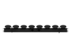 Verticale decoratieve radiator met montageset, zwart #4