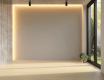 Verticale decoratieve radiator met montageset, zwart