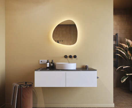 LED Badkamerspiegel in Onregelmatige Vorm 54x54cm met koel LED-licht 7000K, warm licht 3000K of neutraal licht 4500K #8