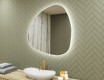 LED Badkamerspiegel in Onregelmatige Vorm 74x74cm met koel LED-licht 7000K, warm licht 3000K of neutraal licht 4500K