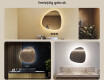 LED Badkamerspiegel in Onregelmatige Vorm 74x74cm met koel LED-licht 7000K, warm licht 3000K of neutraal licht 4500K #2