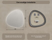 LED Badkamerspiegel in Onregelmatige Vorm 74x74cm met koel LED-licht 7000K, warm licht 3000K of neutraal licht 4500K #7