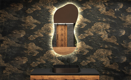 LED Badkamerspiegel in Onregelmatige Vorm K221