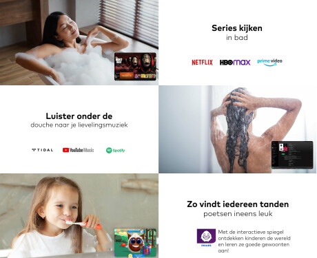 Rond LED-spiegel in een eikenhouten lijst #3