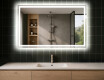 Moderne badkamer spiegel met led-verlichting L01