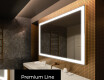 Moderne badkamer spiegel met led-verlichting L01 #3